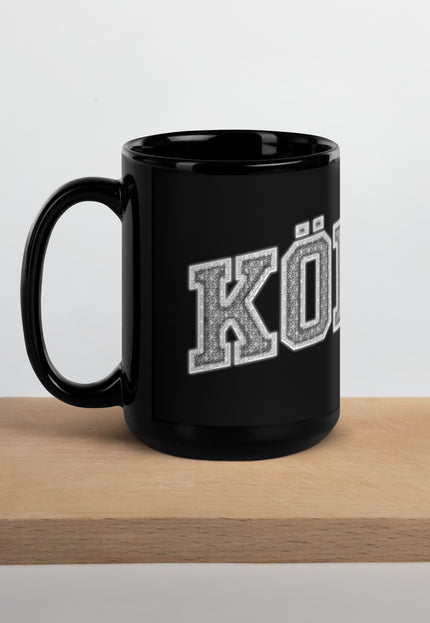 Kölsch Diamant Schwarze glänzende Tasse