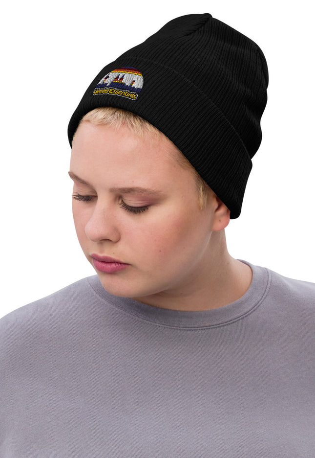 Recycelte Beanie mit Bündchen