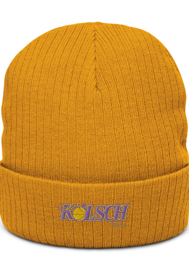 Recycelte Beanie mit Bündchen