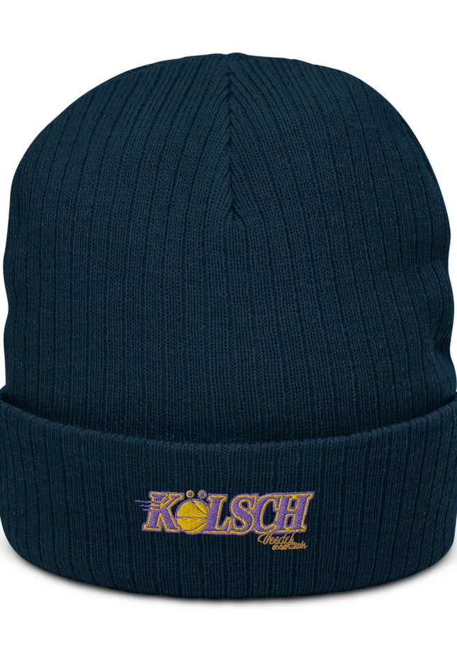 Recycelte Beanie mit Bündchen